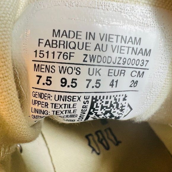 Converse All Star High Tops Womens 9.5 Mens 7.5  in Burgundy - Picture 13 of 14